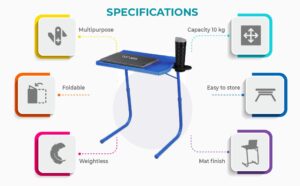 TABLE MAGIC - Pro with Cup-Holder Extended Work Space Table Mate Blue M.jpg